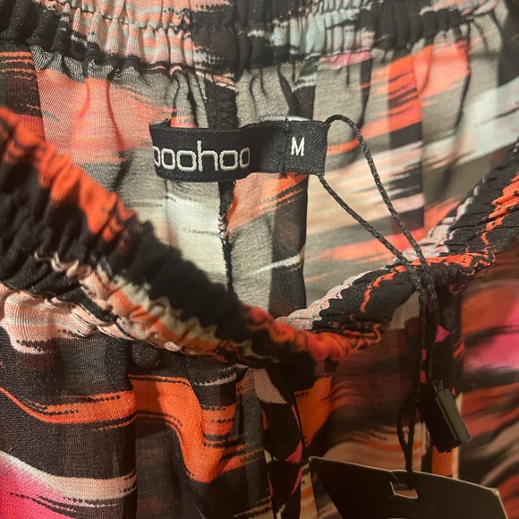 NWT Boohoo wide leg drawstring pants - Picture 4 of 5